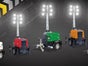 Mobiler Flutlichtmast - Lichtmast - Lichtgiraffe - Notbeleuchtung 4x320 Watt LED Beleuchtungsfläche 5000 qm², Lichtpunkthöhe 9 Meter, mit eigenen Generator, auf Anhänger mit Straßenzulassung - Galerie - Bild 4
