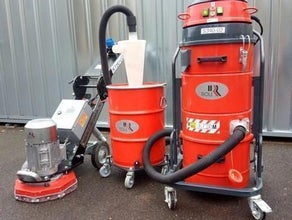 Boden-Sanierungs-Set (Bodenschleifmaschine, Vorabscheider, Industriesauger)
