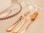 Goldenes Besteck gold Hochzeit Event Feierliche Tafel Tischdekoration Chiavari Crossback - Galerie - Bild 3