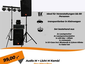 Party Musikanlage / Lichtanlage (ohne DJ) - Audio/Licht M