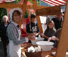 Filzen Handwerk - Vorführung