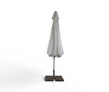 Marktschirm mieten (400×400 cm) – Großer Sonnenschirm in Weiß inkl. 40kg Ständer