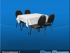Dinnertableset 4P. gerade