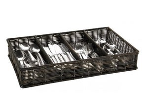 Besteckkasten, Besteckbehälter, Rattan