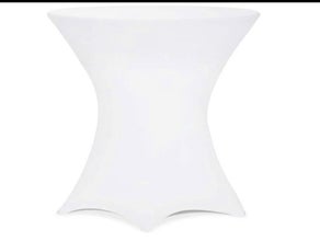 Stehtischhussen 80cm weiß