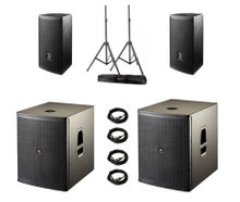 Lautsprecher Komplettsystem D.A.S. mit 2220 Watt AKTIV - anschließen und  los geht's!