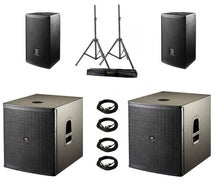 Lautsprecher Komplettsystem D.A.S. mit 2220 Watt AKTIV - anschließen und los geht's!