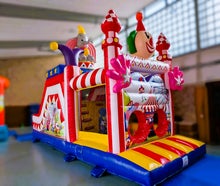 Hüpfburg "Circus Spieleland" 8,5 m lang mieten ( Hindernisparcours, Hindernisbahn )