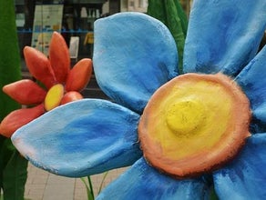 Riesenblumen, Blumen, Wiese, Kunstblumen, Blumenwiese