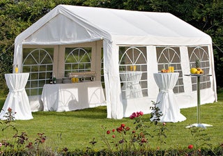 Partyzelt - Zelt mit Boden - 4 x 6 Meter - PVC