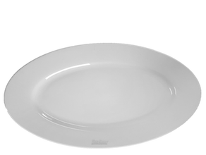 Teller oval Bianco 35 cm mieten
