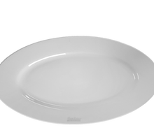 Teller oval Bianco 35 cm mieten