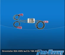 Stromteiler 32A 400V auf 2x 16A 400V