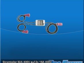 Stromteiler 32A 400V auf 2x 16A 400V