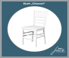 Stuhl Chiavari // Stuhl Tiffany // Hochzeitsstuhl // der stylische weiße Stuhl