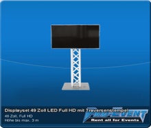 Displayset 49 Zoll LED Full HD mit Traversentempel