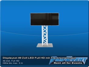Displayset 49 Zoll LED Full HD mit Traversentempel