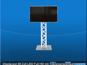 Displayset 49 Zoll LED Full HD mit Traversentempel