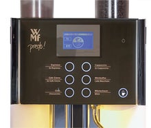 WMF Presto mit 2 Mühlen und Choco und Frischmilch Gastro Kaffeevollautomat Kaffeeautomat Kaffeemaschine Espressomaschine Espressoautomat für Messe BoSa Düsseldorf Köln Essen Dortmund