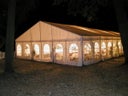 Festzelt 10m x 15m weiß mit 50% Sprossenfenster