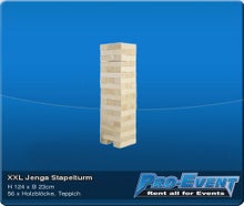 XXL Jenga Stapelturm