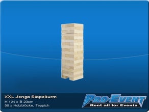 XXL Jenga Stapelturm