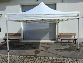 Faltpavillon 3 x 3 m weiß Zelt