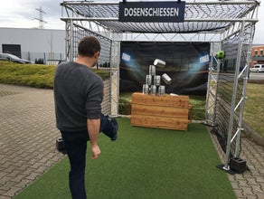 Dosenschießen / Tin-Kick / Fußball Zielschiessen auf Dosen mieten