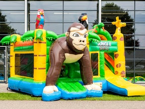 Hüpfburg Safari mit Rutsche mieten | Ideal für Events und Feiern aller Art