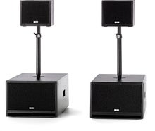 Aktiv Musikanlage 740 Watt RMS für Partys (150 - 200 Personen)