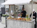 Buffet-Marktstand Weiß mieten – Bartheke, Mobile Bar, Ausschanktheke, Eventtheke