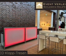 Beleuchtete LED Klapp-Tresen & Theken mieten – für Events