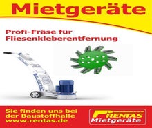 Professionelle Bodensanierungsfräse zum entfernen von Fliesenkleberresten