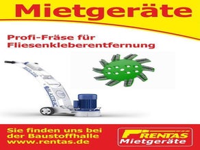 Professionelle Bodensanierungsfräse zum entfernen von Fliesenkleberresten