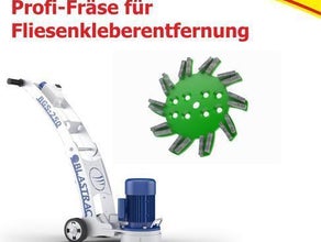 Professionelle Bodensanierungsfräse zum entfernen von Fliesenkleberresten