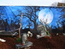 Friedhof, Halloween, Grusel- Bühnenbilder
