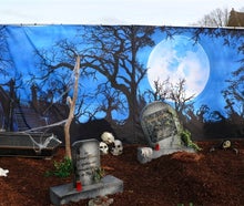 Friedhof, Halloween, Grusel- Bühnenbilder