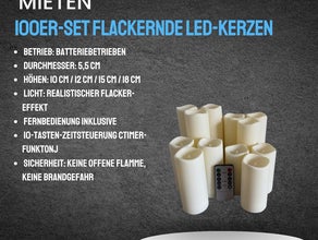 100x LED Kerzen