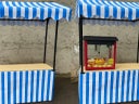 kompakter Marktstand blau/weiß oder rot/weiß - Galerie - Bild 1
