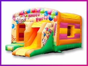 Hüpfburg Multiplay Maxi |&nbsp;Bis 12 Kinder |&nbsp;MIT Rutsche