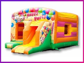 Hüpfburg Multiplay Maxi | Bis 12 Kinder | MIT Rutsche