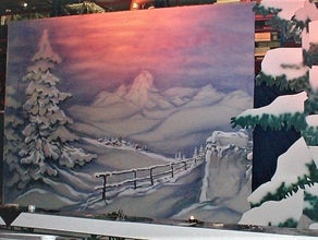 Weihnachten - Kulisse, Alpenland, Weihnachten, Schnee, Schneelandschaft