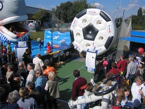 DREHENDER FUSSBALL / FUSSBALLRAD / SPINNING BALL