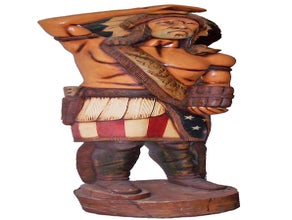 Indianer - Figur, Holz, Western, Wüste, Ureinwohner