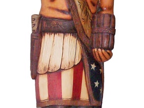 Indianer - Figur, Holz, Western, Wüste, Ureinwohner
