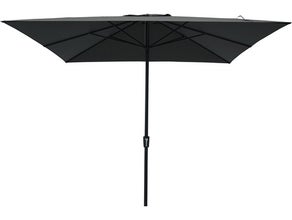 Sonnenschirm, quadratisch, anthrazit, 3m