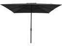Sonnenschirm, quadratisch, anthrazit, 3m