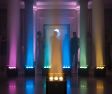 Professionelles 4er LED-Akkulicht-Set für Hochzeit, Geburtstag und Party