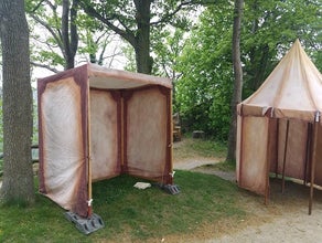 Mittelalter Marktstände, Verkaufsstand, Marktverkaufsstand