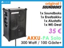 Soundboks Akku Tonanlage Musikbox Lautsprecher bis 100 Personen - Galerie - Bild 1